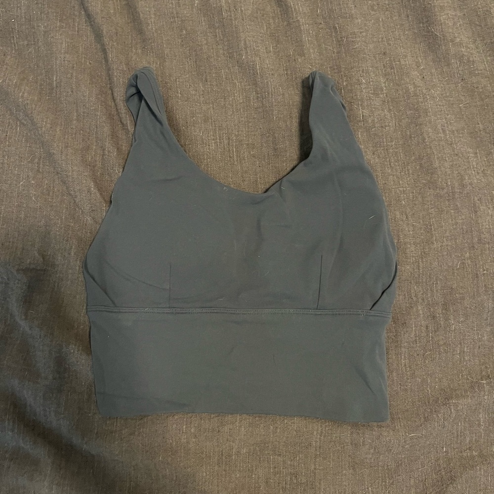 Charcoal Curves N Combatboots sports bra